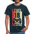 Gamer 18. Geburtstag Zocken Level 18 Unlocked Geschenk T-Shirt - navy