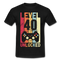 Gamer 40. Geburtstag Zocken Level 40 Unlocked Geschenk T-Shirt - black