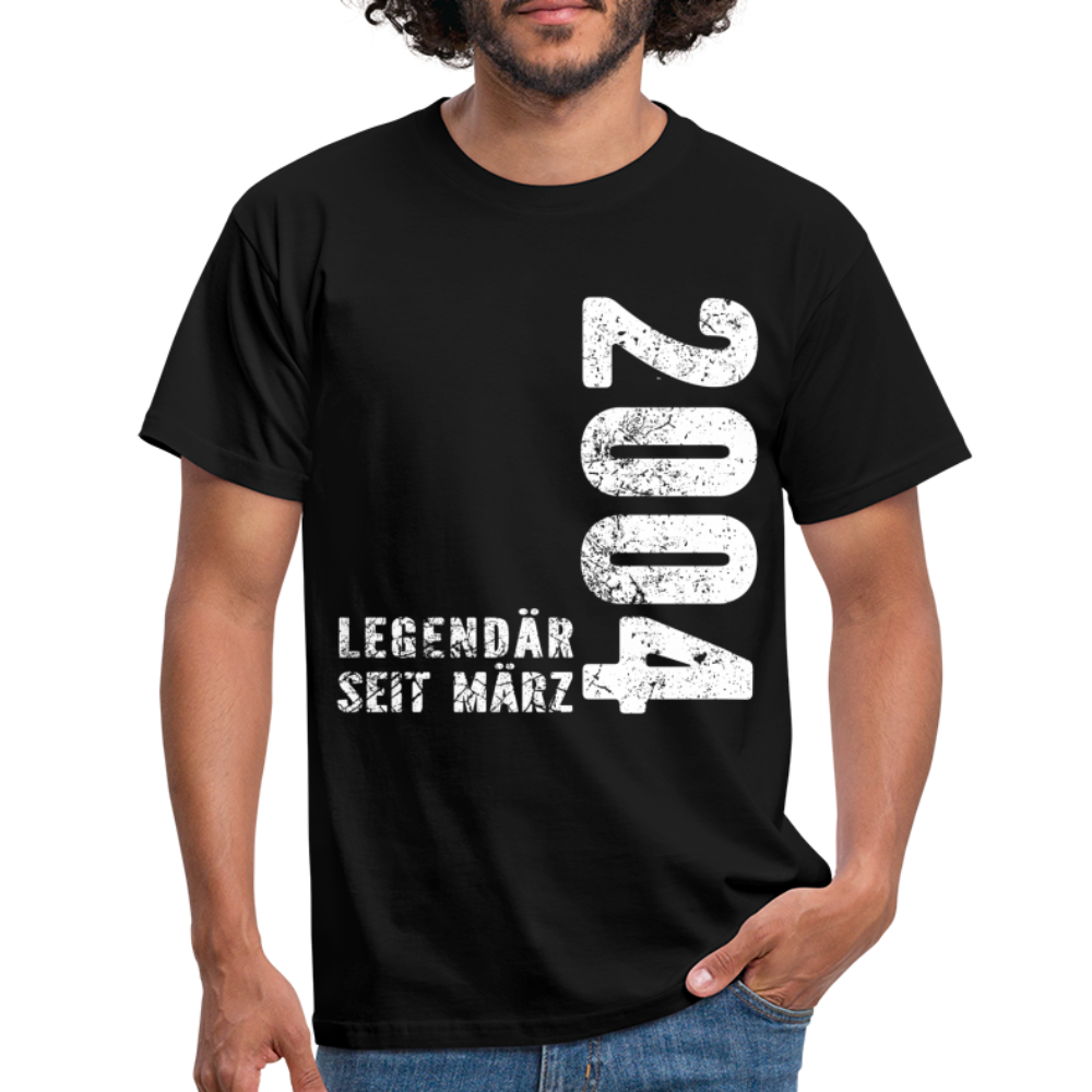18. Geburtstag Legendär seit 2004 Geschenk Männer T-Shirt - black