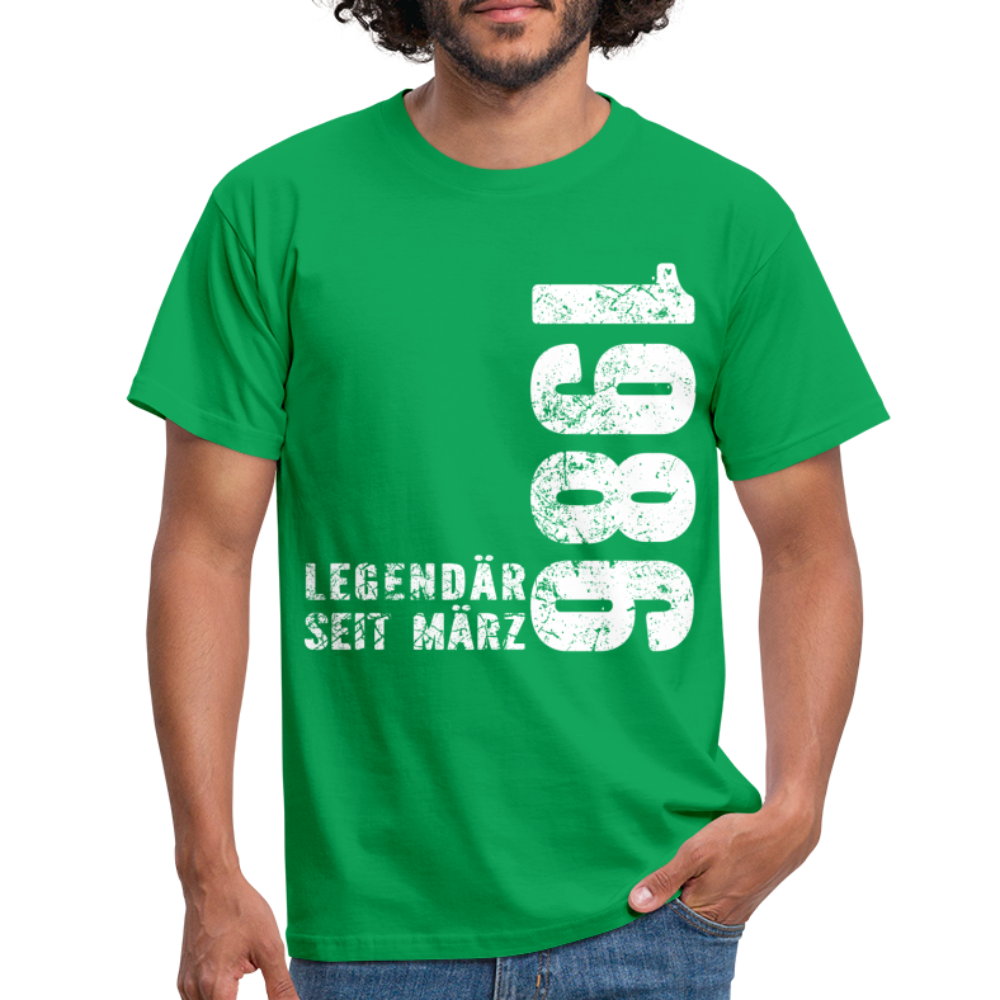 36. Geburtstag Legendär seit 1986 Geschenk Männer T-Shirt - kelly green