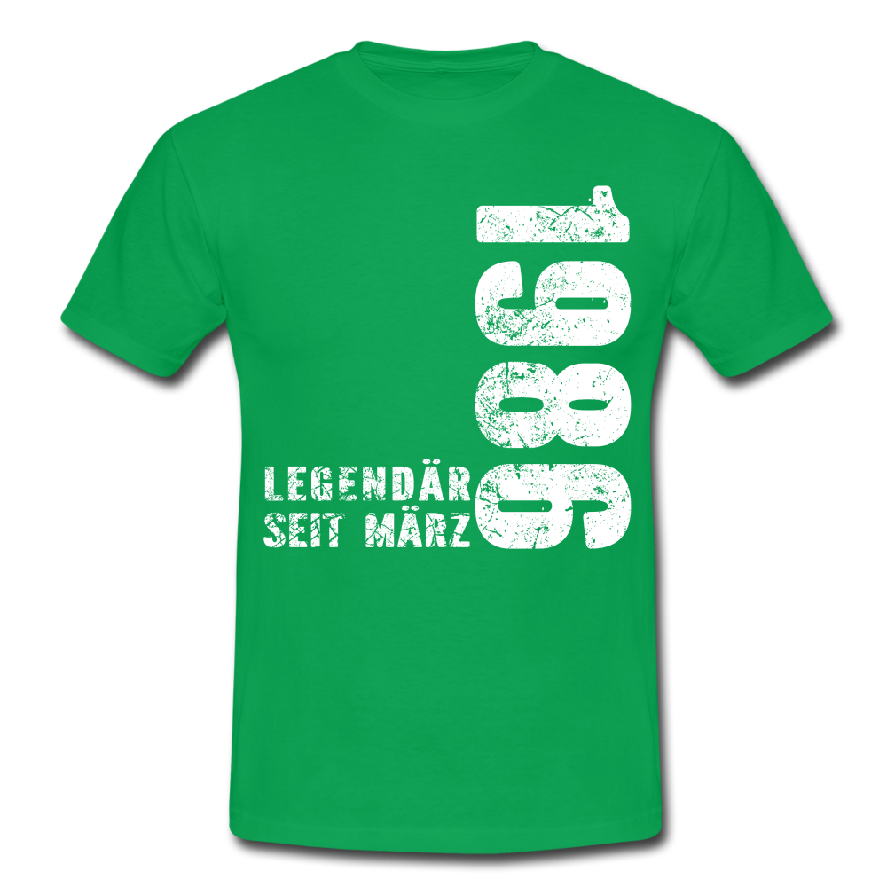36. Geburtstag Legendär seit 1986 Geschenk Männer T-Shirt - kelly green