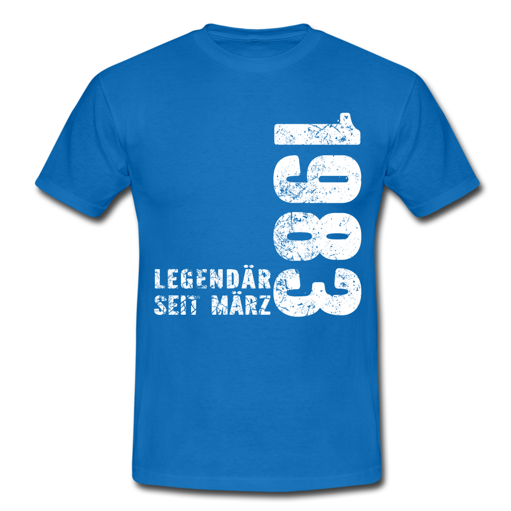 39. Geburtstag Legendär seit 1983 Geschenk Männer T-Shirt - royal blue