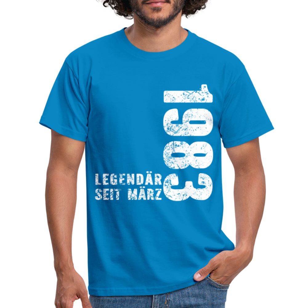 39. Geburtstag Legendär seit 1983 Geschenk Männer T-Shirt - royal blue