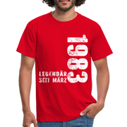 39. Geburtstag Legendär seit 1983 Geschenk Männer T-Shirt - red