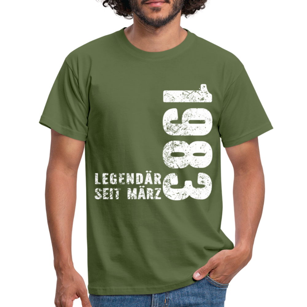 39. Geburtstag Legendär seit 1983 Geschenk Männer T-Shirt - military green