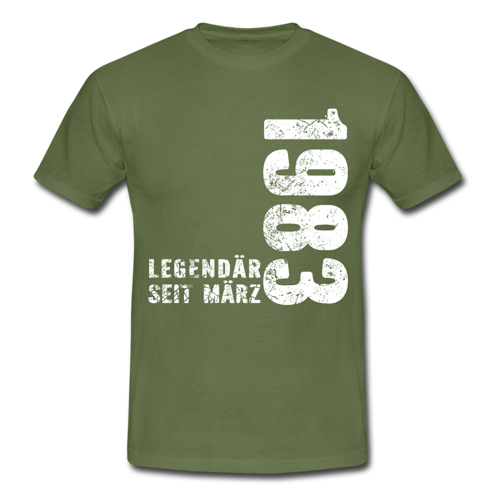 39. Geburtstag Legendär seit 1983 Geschenk Männer T-Shirt - military green