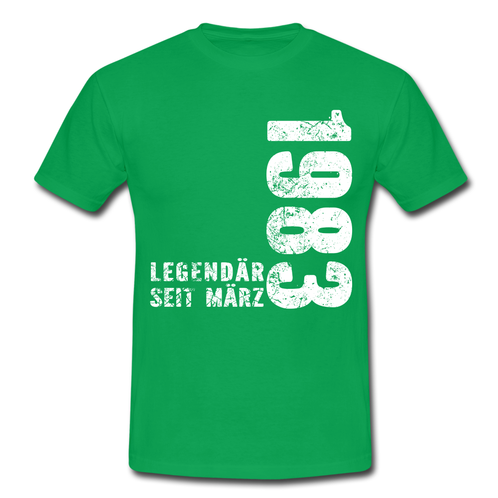 39. Geburtstag Legendär seit 1983 Geschenk Männer T-Shirt - kelly green