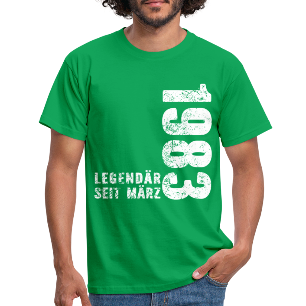 39. Geburtstag Legendär seit 1983 Geschenk Männer T-Shirt - kelly green