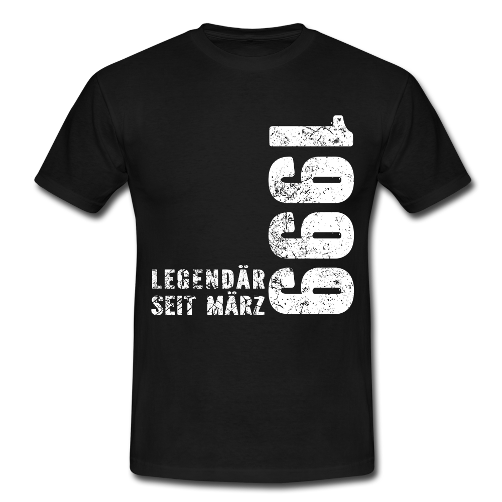 23. Geburtstag Legendär seit 1999 Geschenk Männer T-Shirt - black