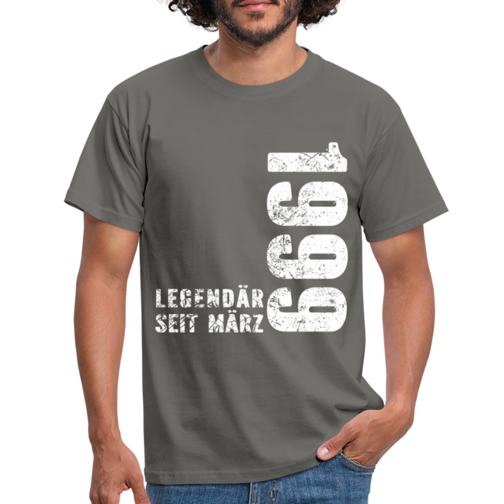 23. Geburtstag Legendär seit 1999 Geschenk Männer T-Shirt - graphite grey