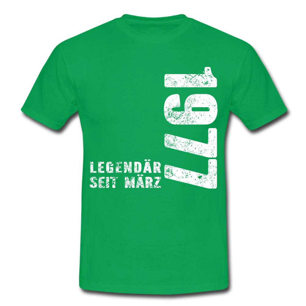 45. Geburtstag Legendär seit 1977 Geschenk Männer T-Shirt - kelly green