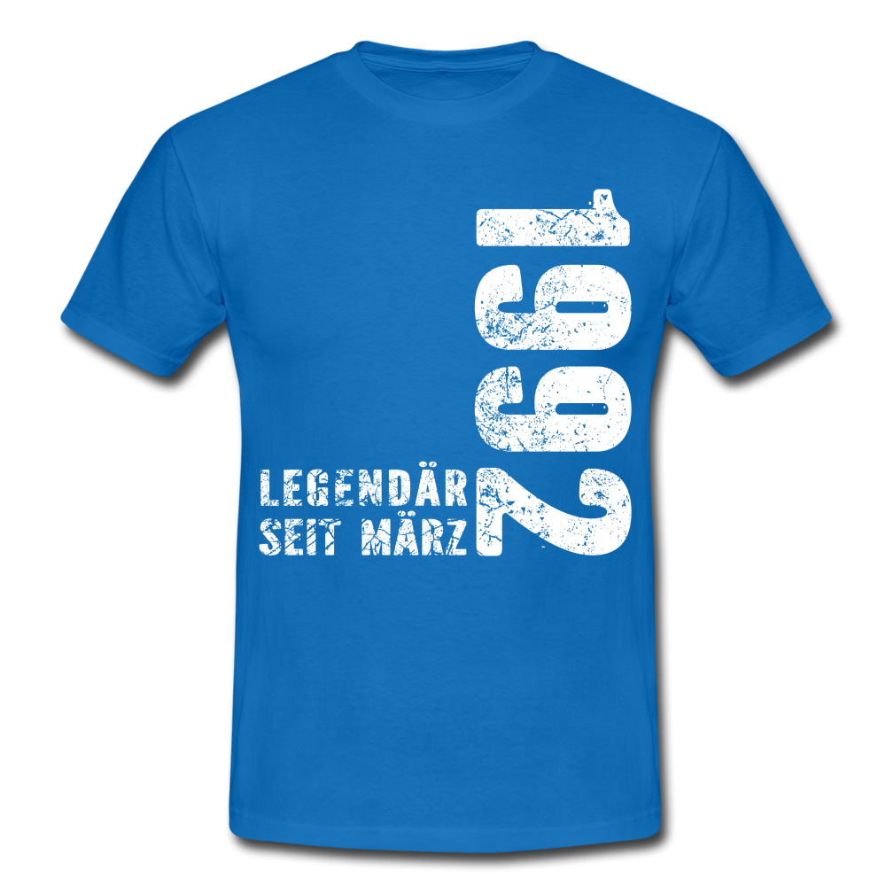 30. Geburtstag Legendär seit 1992 Geschenk Männer T-Shirt - royal blue