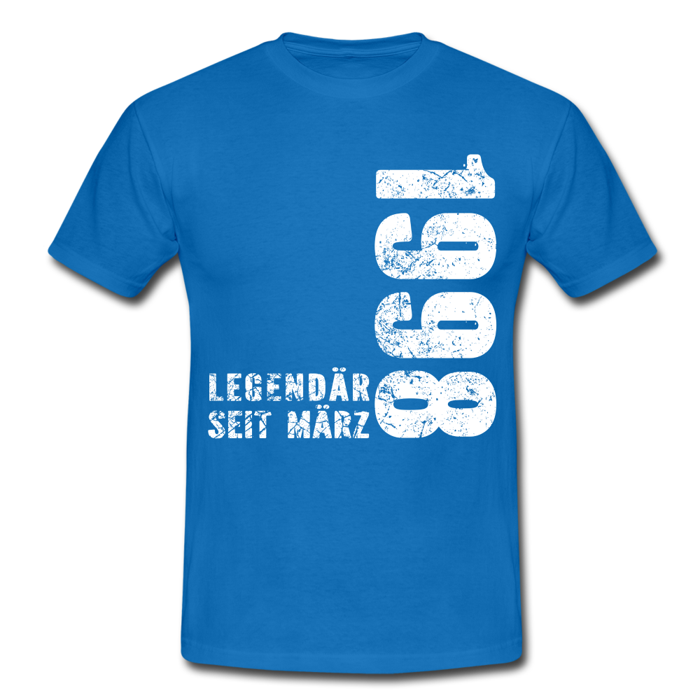 24. Geburtstag Legendär seit 1998 Geschenk Männer T-Shirt - royal blue