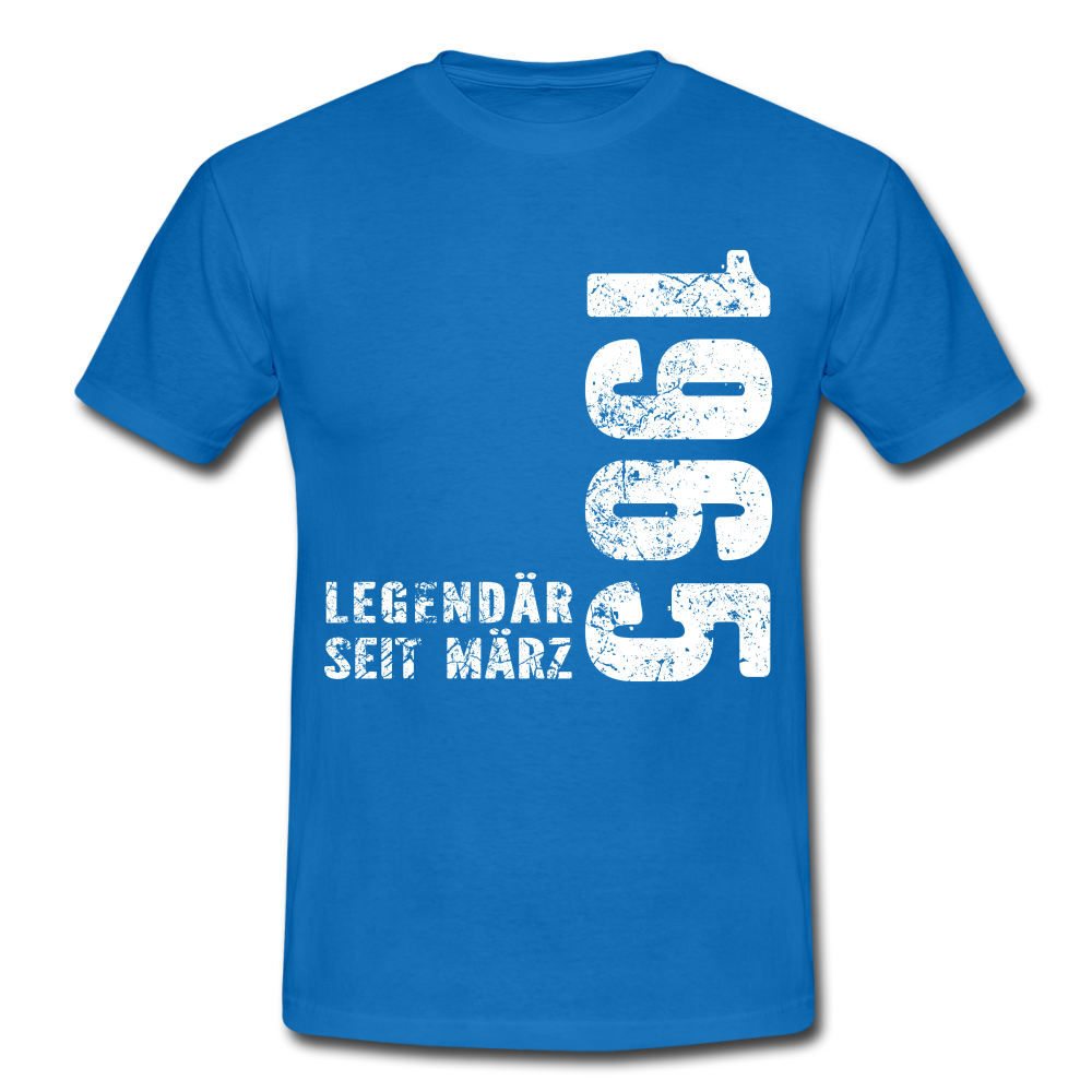 57. Geburtstag Legendär seit 1965 Geschenk Männer T-Shirt - royal blue