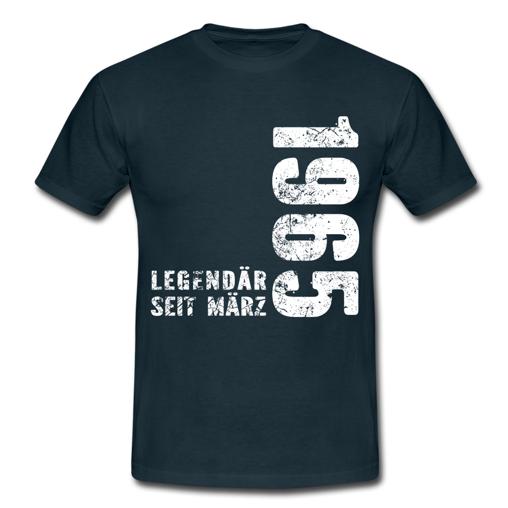 57. Geburtstag Legendär seit 1965 Geschenk Männer T-Shirt - navy