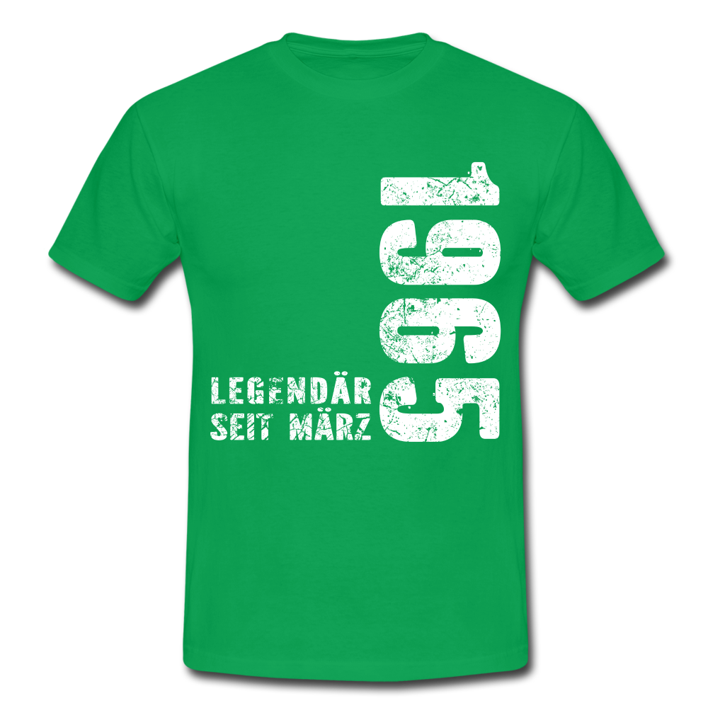 57. Geburtstag Legendär seit 1965 Geschenk Männer T-Shirt - kelly green
