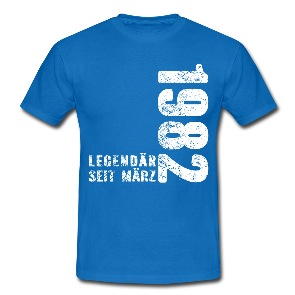 40. Geburtstag Legendär seit 1982 Geschenk Männer T-Shirt - royal blue