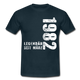 40. Geburtstag Legendär seit 1982 Geschenk Männer T-Shirt - navy