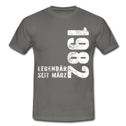 40. Geburtstag Legendär seit 1982 Geschenk Männer T-Shirt - graphite grey