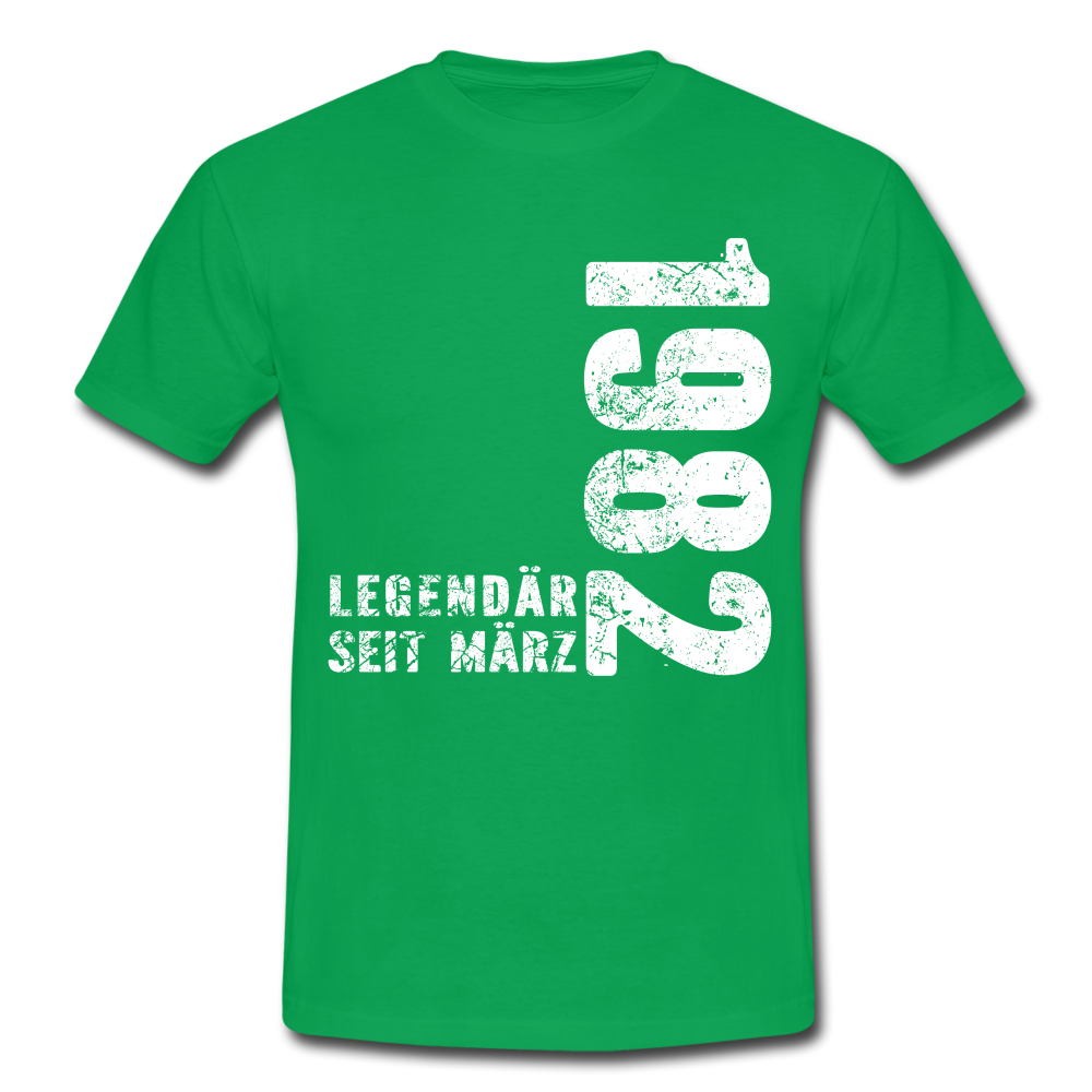 40. Geburtstag Legendär seit 1982 Geschenk Männer T-Shirt - kelly green