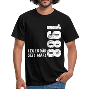 34. Geburtstag Legendär seit 1988 Geschenk Männer T-Shirt - black