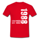 34. Geburtstag Legendär seit 1988 Geschenk Männer T-Shirt - red