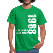 34. Geburtstag Legendär seit 1988 Geschenk Männer T-Shirt - kelly green