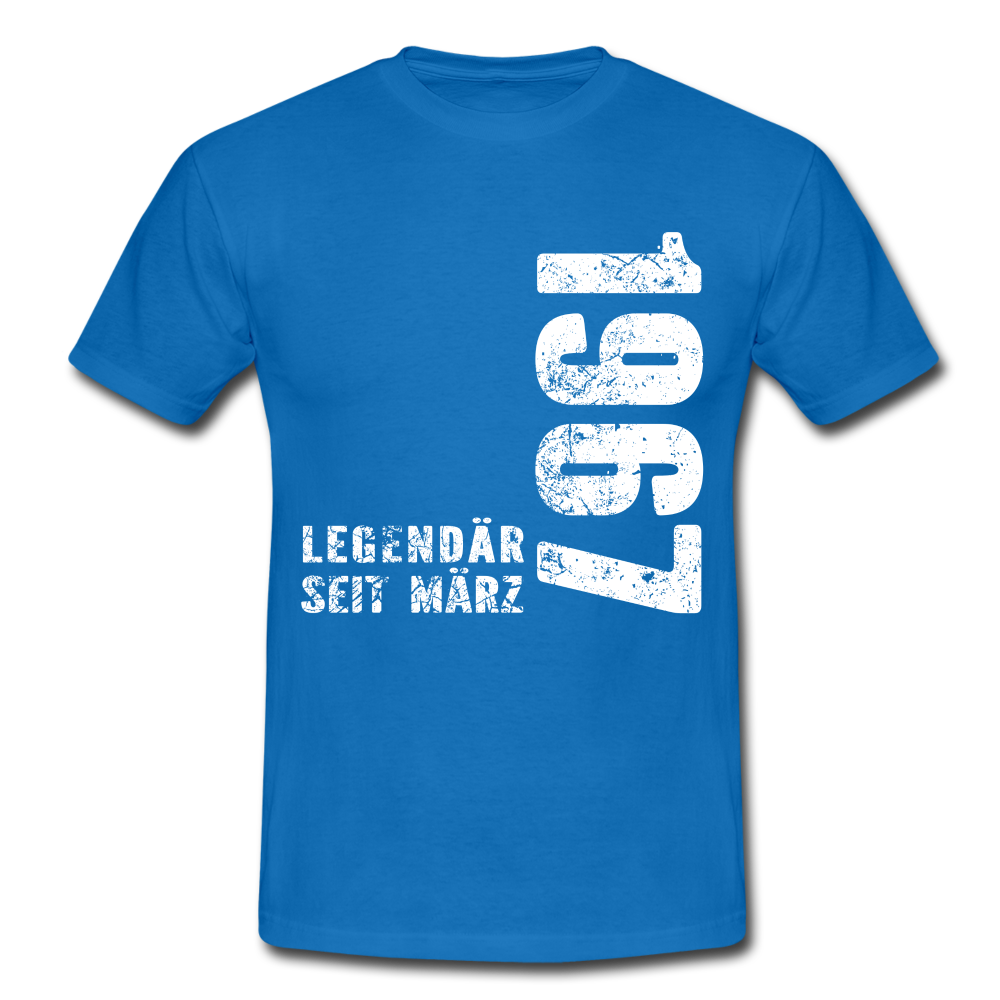 55. Geburtstag Legendär seit 1967 Geschenk Männer T-Shirt - royal blue