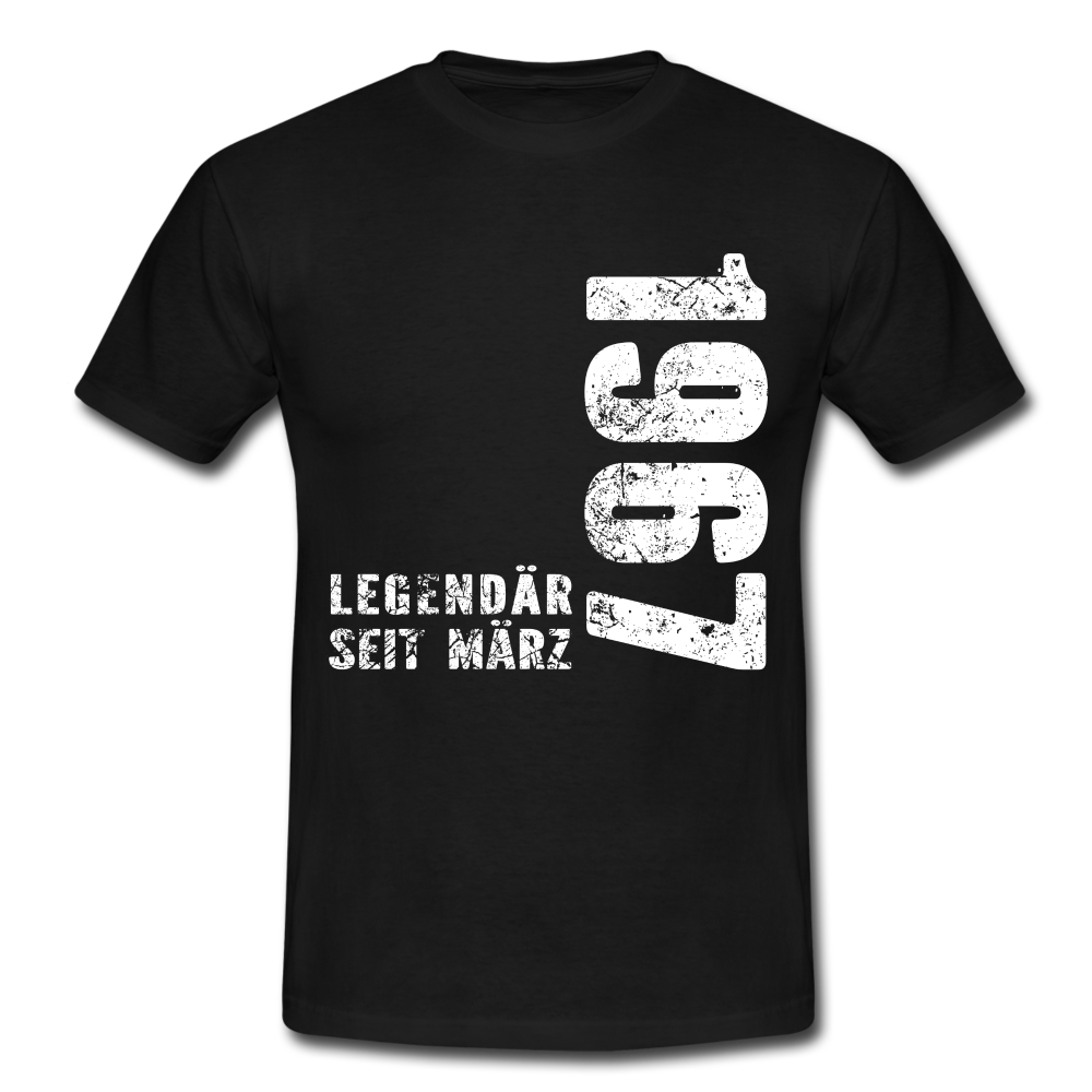 55. Geburtstag Legendär seit 1967 Geschenk Männer T-Shirt - black
