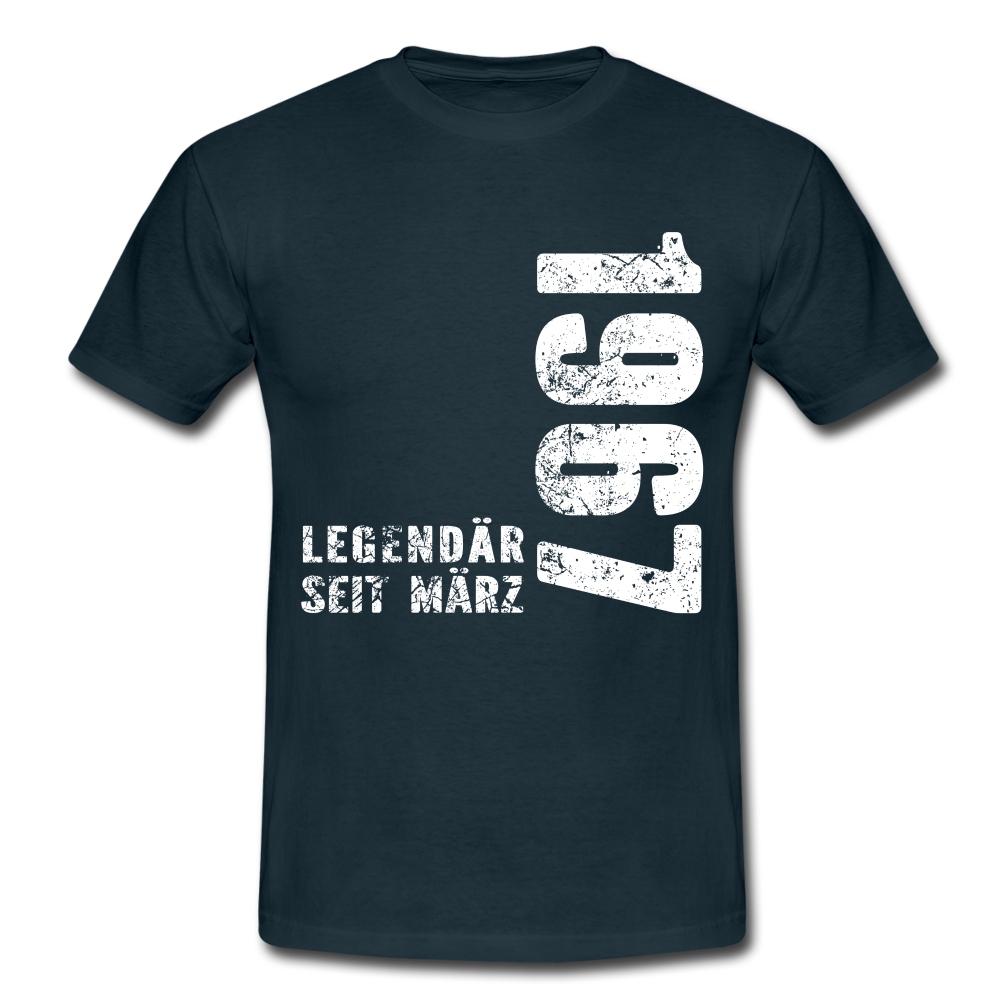 55. Geburtstag Legendär seit 1967 Geschenk Männer T-Shirt - navy