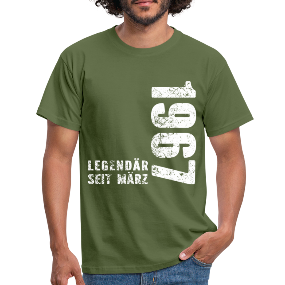 55. Geburtstag Legendär seit 1967 Geschenk Männer T-Shirt - military green