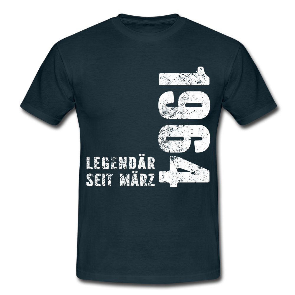 38. Geburtstag Legendär seit 1984 Geschenk Männer T-Shirt - navy