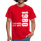 42. Geburtstag Legendär seit 1980 Geschenk Männer T-Shirt - red