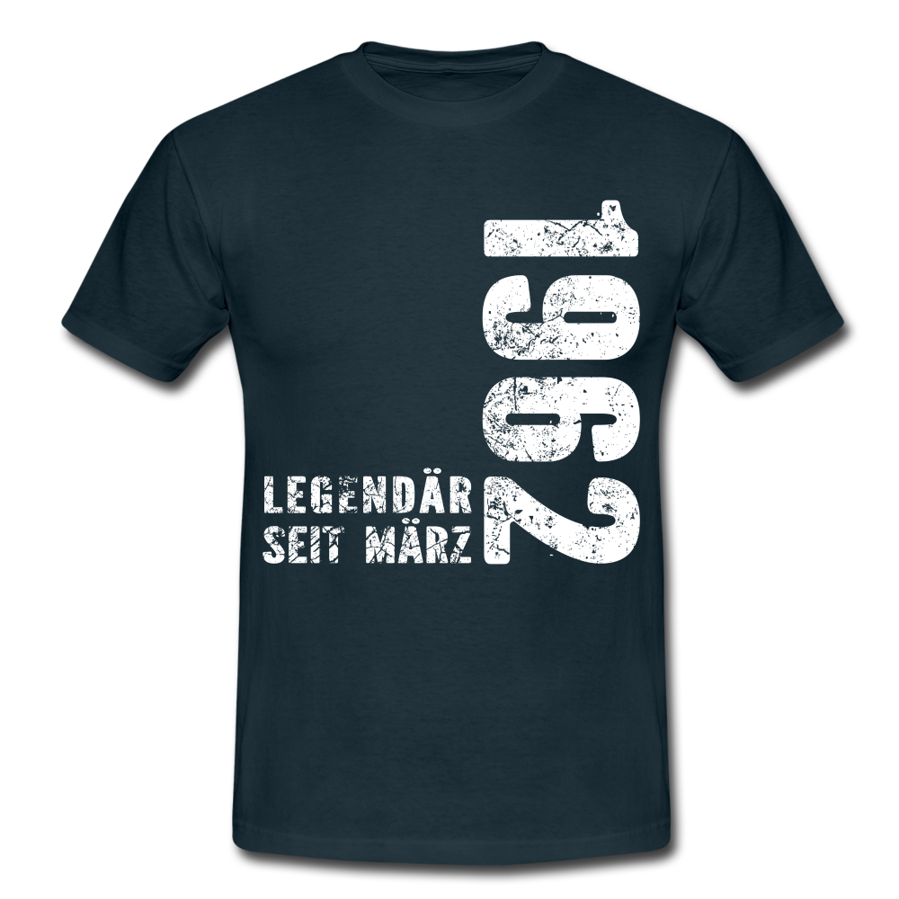 60. Geburtstag Legendär seit 1962 Geschenk Männer T-Shirt - navy