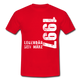 25. Geburtstag Legendär seit 1997 Geschenk Männer T-Shirt - red