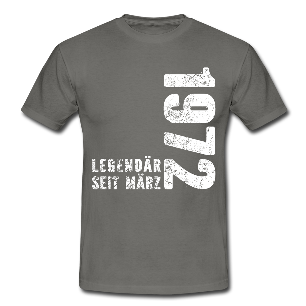 50. Geburtstag Legendär seit 1972 Geschenk Männer T-Shirt - graphite grey