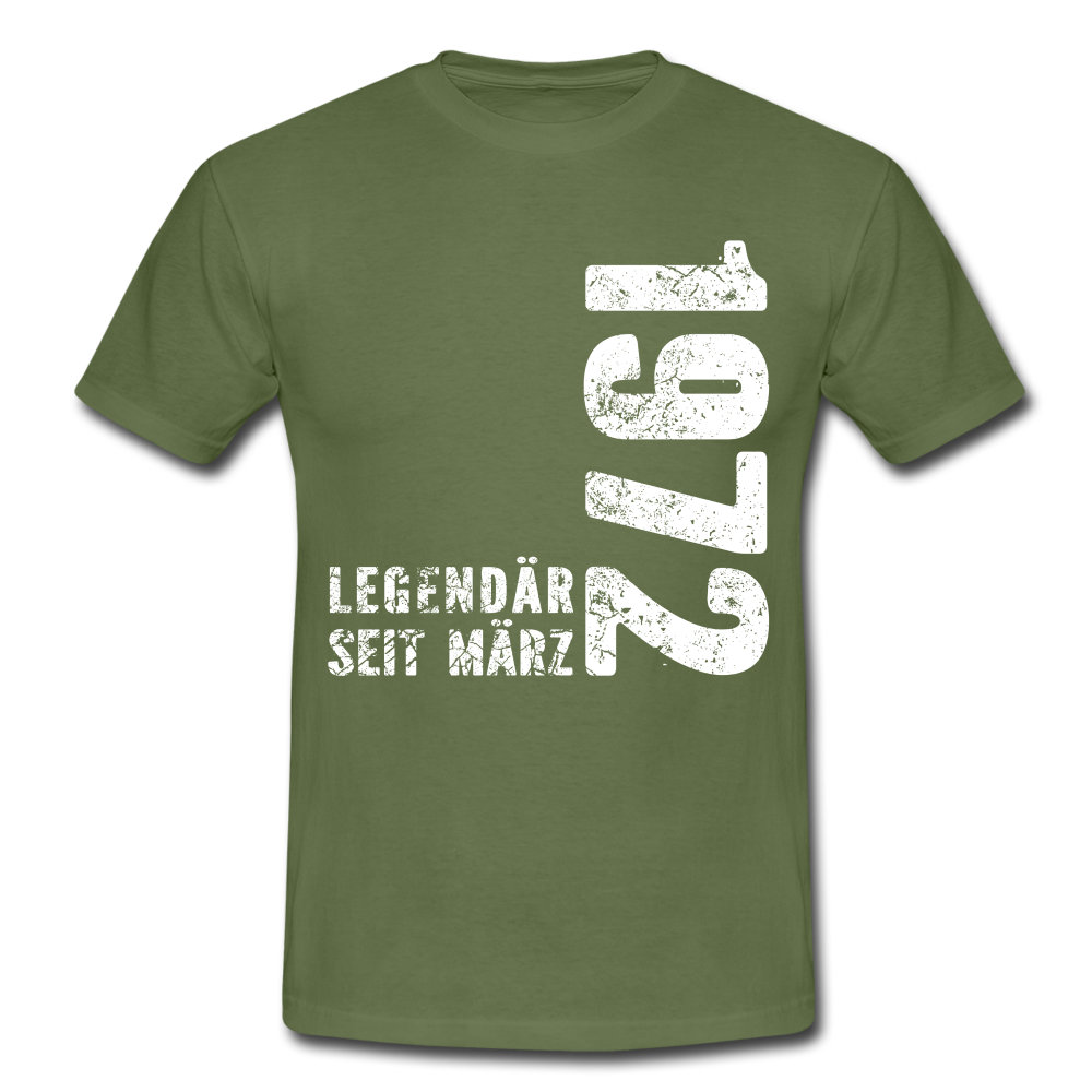 50. Geburtstag Legendär seit 1972 Geschenk Männer T-Shirt - military green