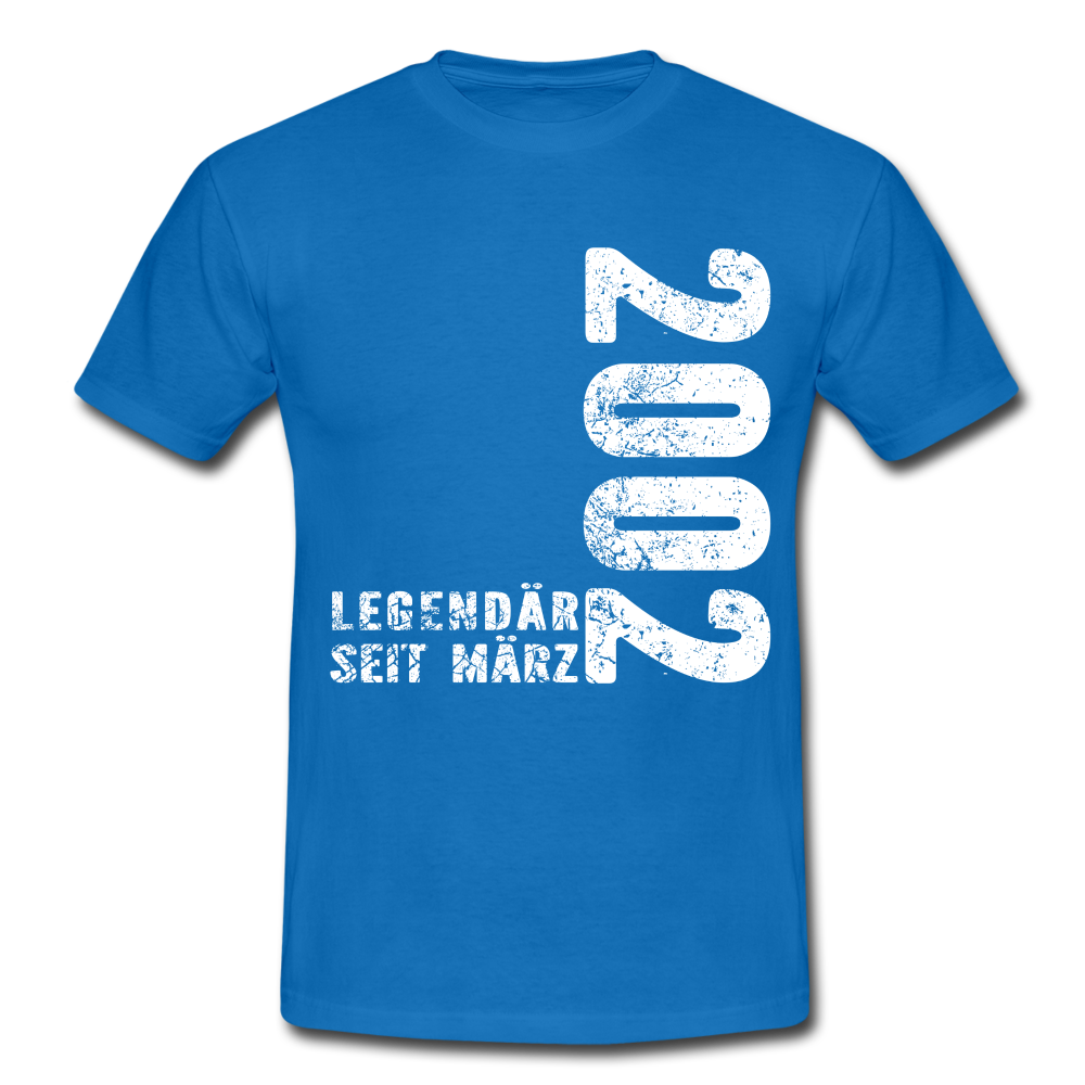 20. Geburtstag Legendär seit 2002 Geschenk Männer T-Shirt - royal blue