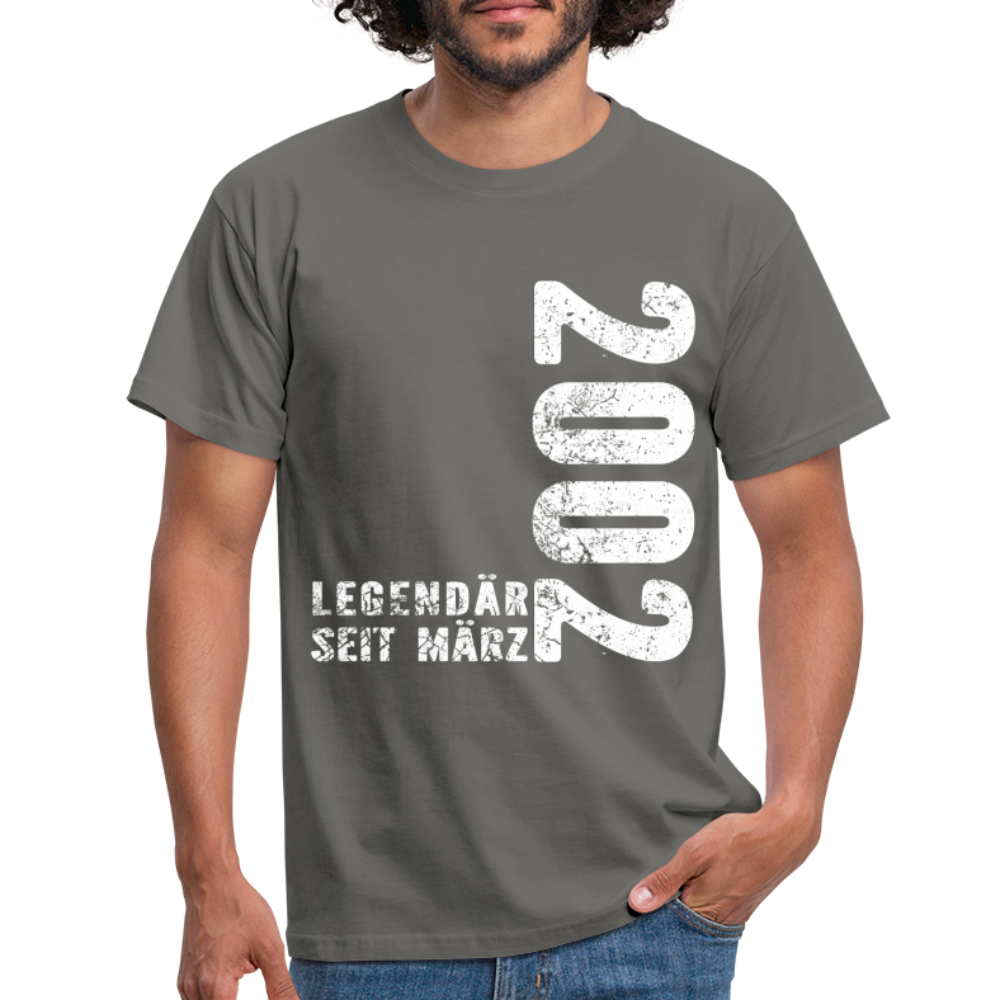 20. Geburtstag Legendär seit 2002 Geschenk Männer T-Shirt - graphite grey