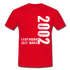 20. Geburtstag Legendär seit 2002 Geschenk Männer T-Shirt - red