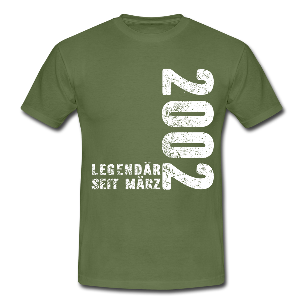 20. Geburtstag Legendär seit 2002 Geschenk Männer T-Shirt - military green