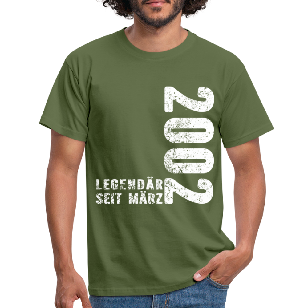 20. Geburtstag Legendär seit 2002 Geschenk Männer T-Shirt - military green