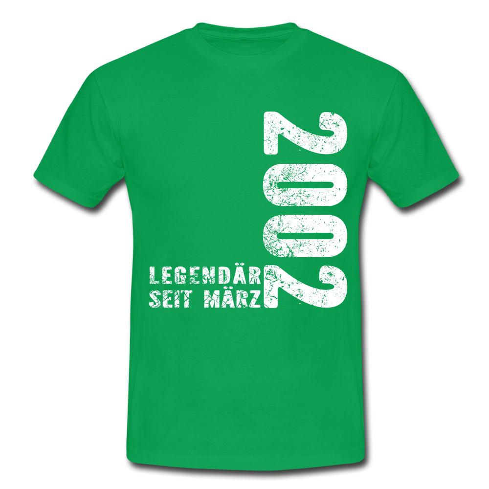 20. Geburtstag Legendär seit 2002 Geschenk Männer T-Shirt - kelly green