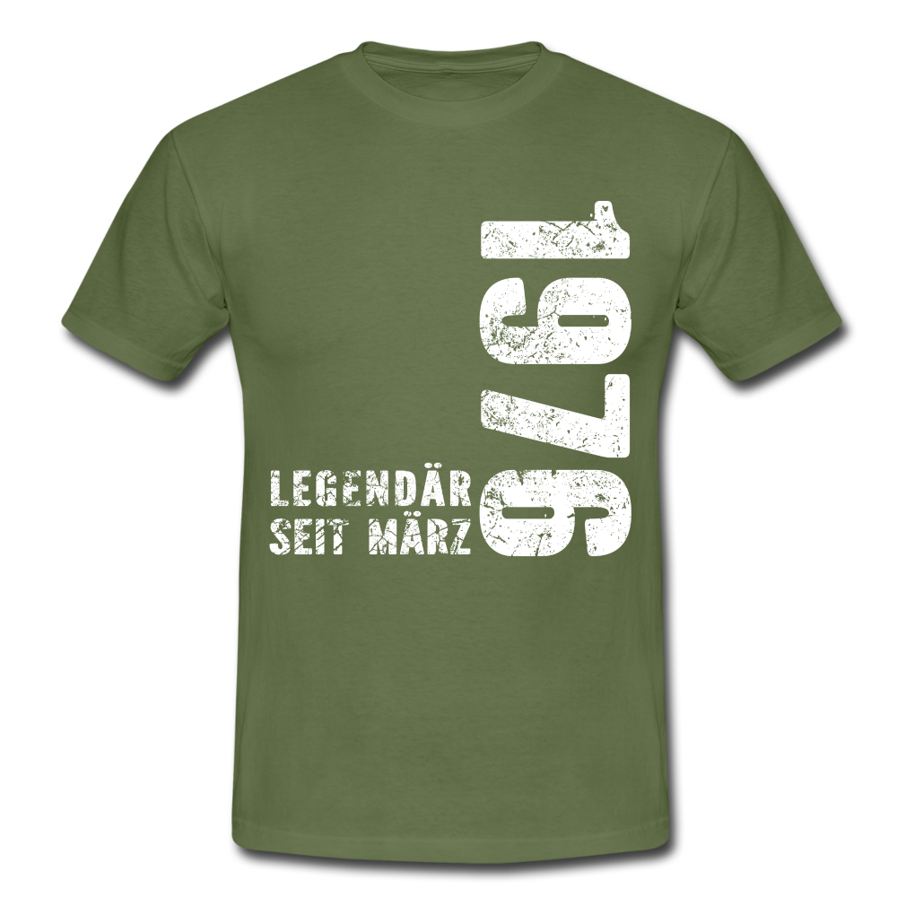 46. Geburtstag Legendär seit 1976 Geschenk Männer T-Shirt - military green