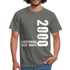 22. Geburtstag Legendär seit 2000 Geschenk Männer T-Shirt - graphite grey