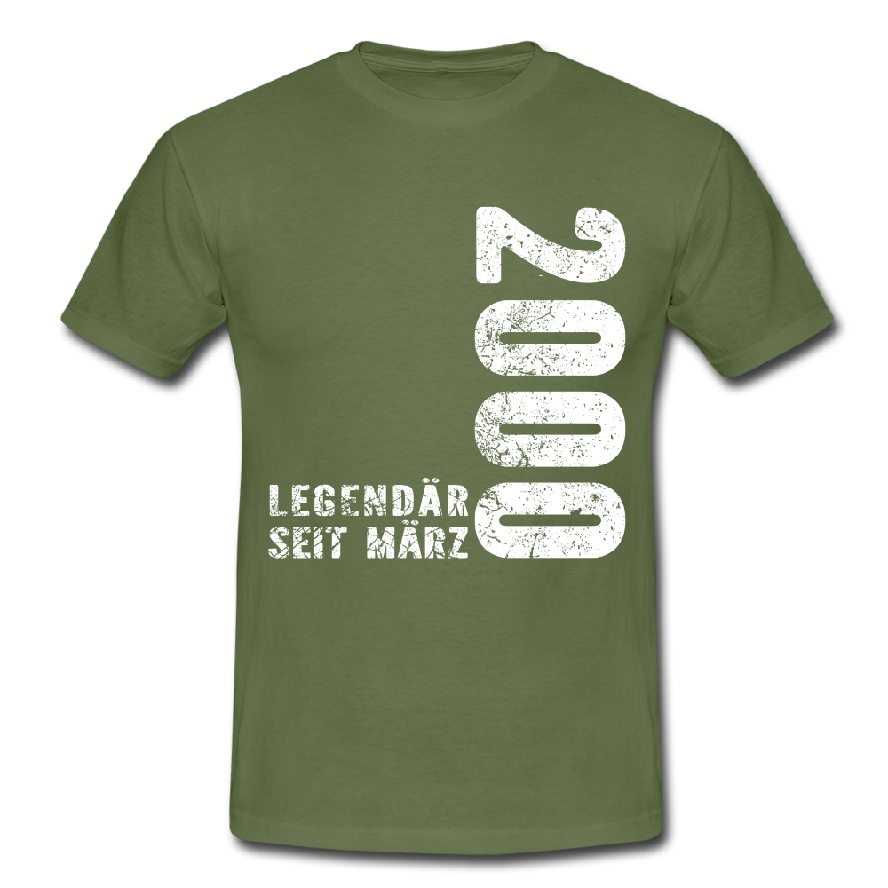 22. Geburtstag Legendär seit 2000 Geschenk Männer T-Shirt - military green