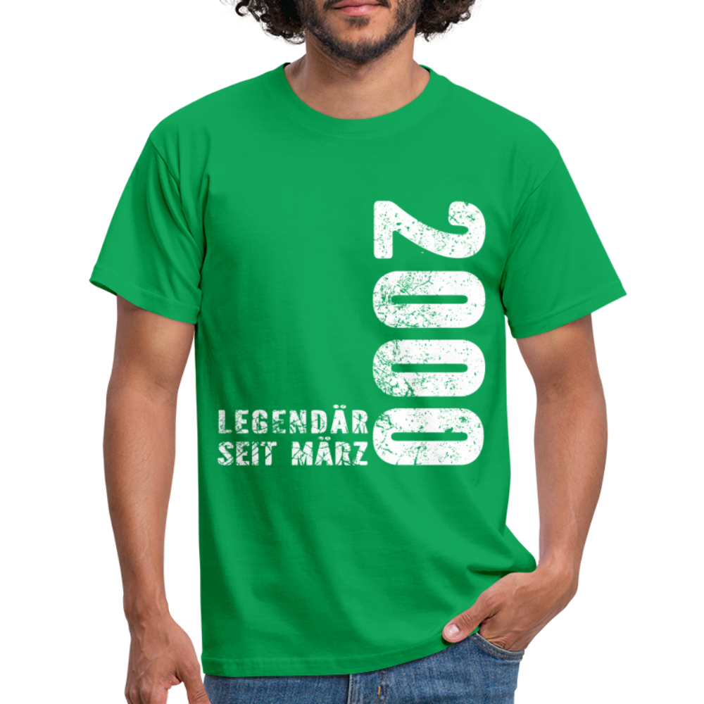 22. Geburtstag Legendär seit 2000 Geschenk Männer T-Shirt - kelly green