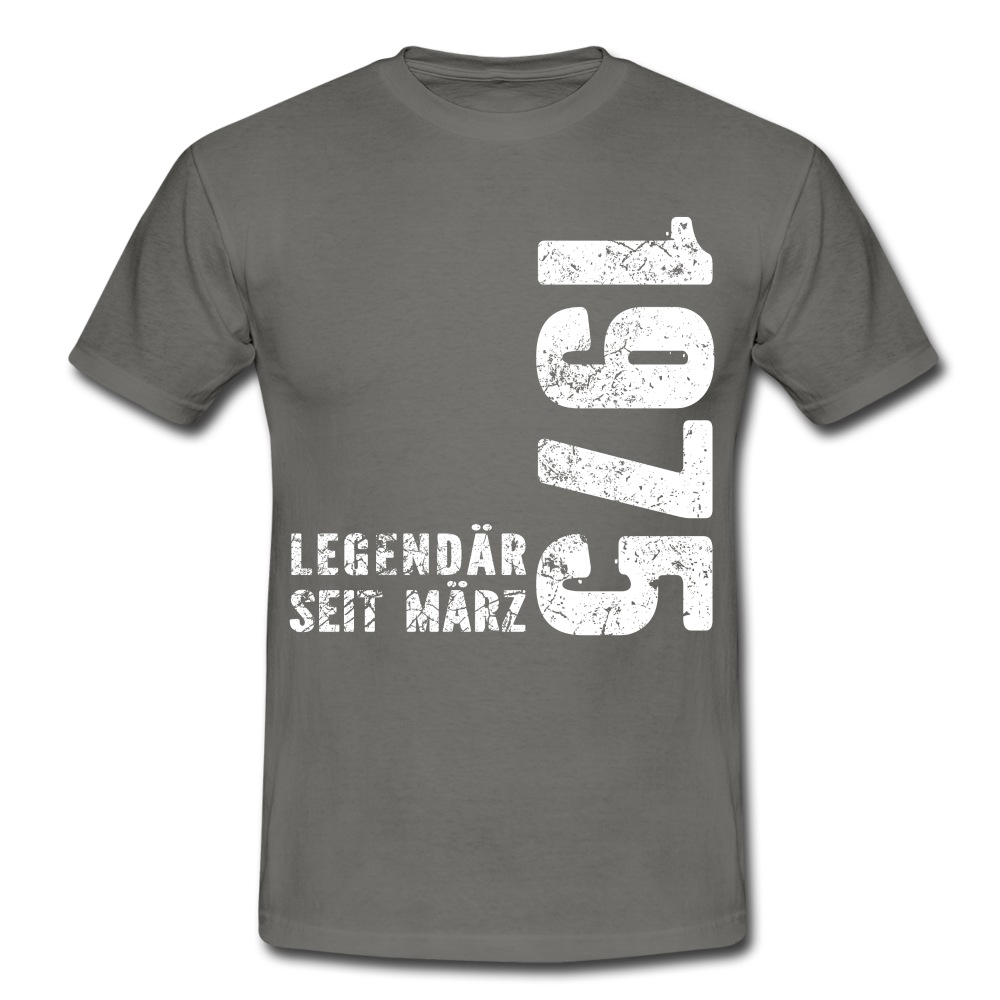 47. Geburtstag Legendär seit 1975 Geschenk Männer T-Shirt - graphite grey