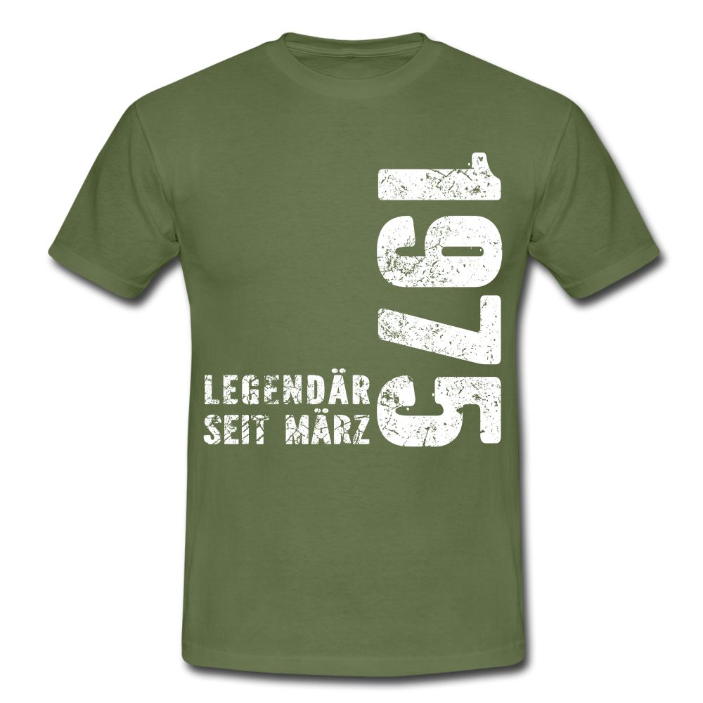 47. Geburtstag Legendär seit 1975 Geschenk Männer T-Shirt - military green