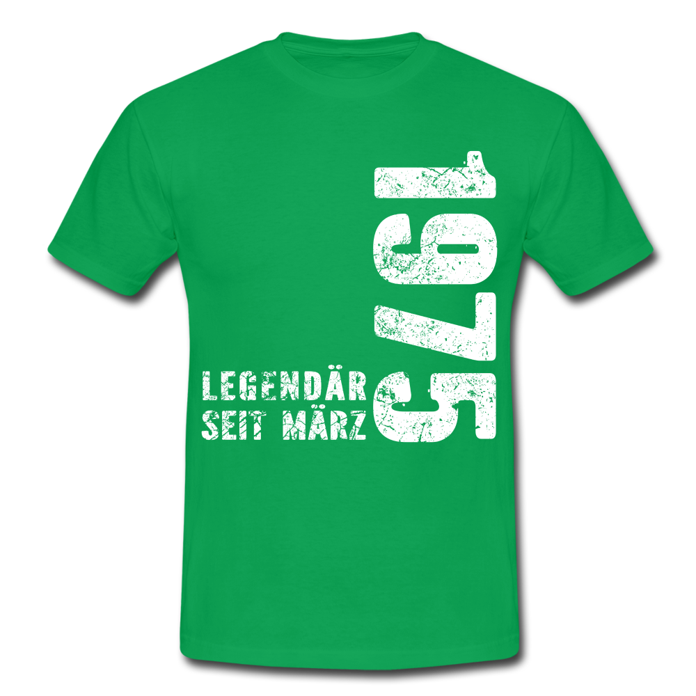 47. Geburtstag Legendär seit 1975 Geschenk Männer T-Shirt - kelly green